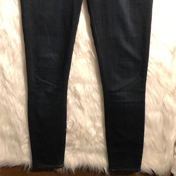 Paige Leggy Ultra Skinny in Dark Mona Wash Size 26 - Picture 6 of 8